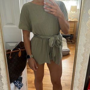 Free People tie wrap romper